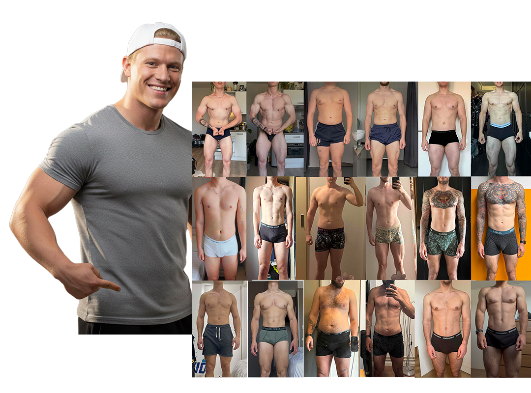 Progressie fotos - Ben Powerhaus fitness coach Nederland